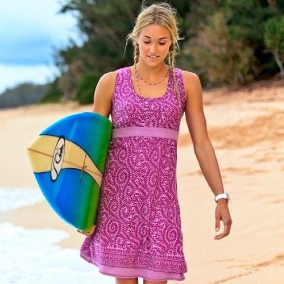 Athleta Dresses & Skirts - Athleta Vyasa Purple Print Dress